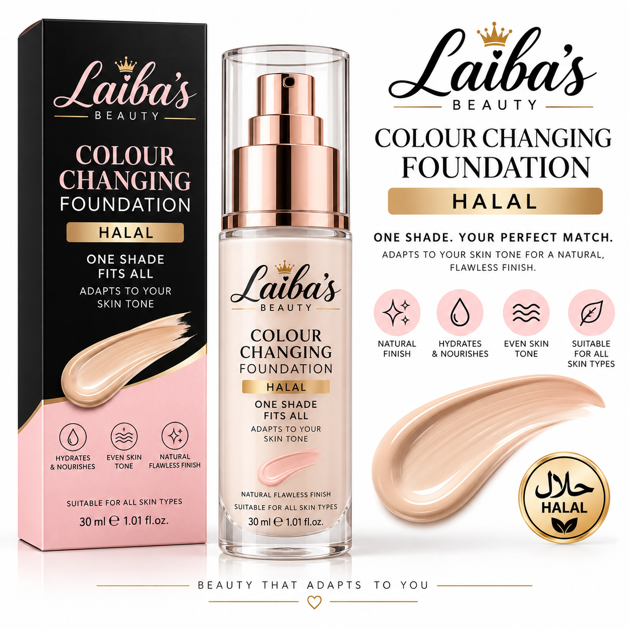 Colour Changing Foundation (Halal)